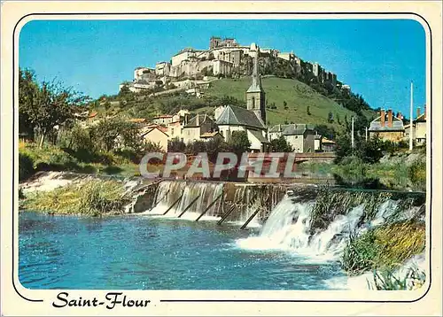 Moderne Karte Saint Flour Cantal Vue generale et le Lander