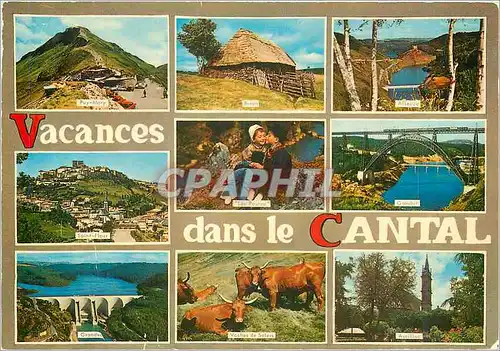 Moderne Karte Vacances dans le Cantal