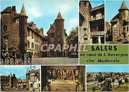 Moderne Karte Salers au Coeur de l'Auvergne cite Medievale