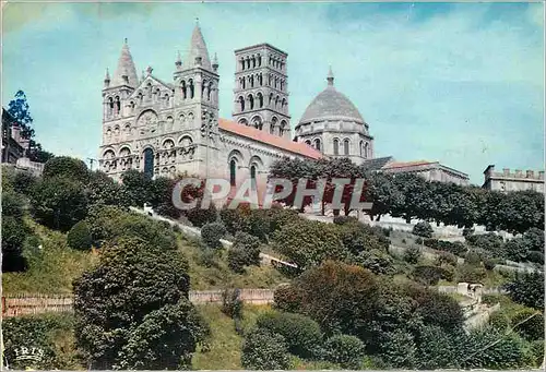 Moderne Karte Angouleme Charente Cathedrale