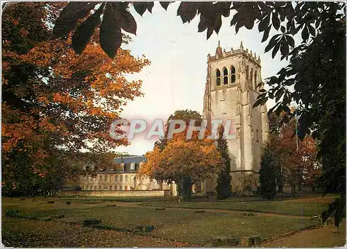 Cartes postales moderne Abbaye Notre Dame du Bec Hellouin Eure Emplacement de l'ancient Eglise Nicolas