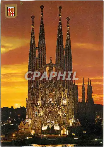 Cartes postales moderne Barcelona Temple de la Sagrada Familia