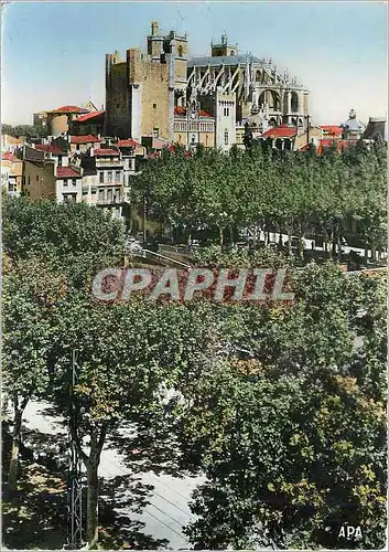 Cartes postales moderne Narbonne Aude La Cathedrale St Just L'Hotel de Ville