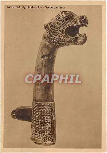 Cartes postales moderne Akademisk dyrehodestolpe Osebergfunnet