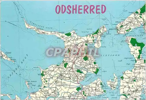 Cartes postales moderne Reproduceret med tilladelse af Geodoestisk Institut