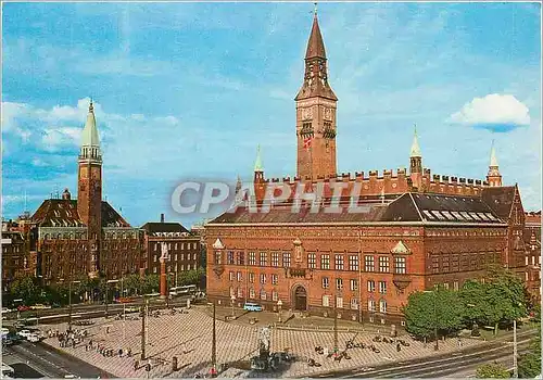 Cartes postales moderne Copenhague Place de l'Hotel de Ville