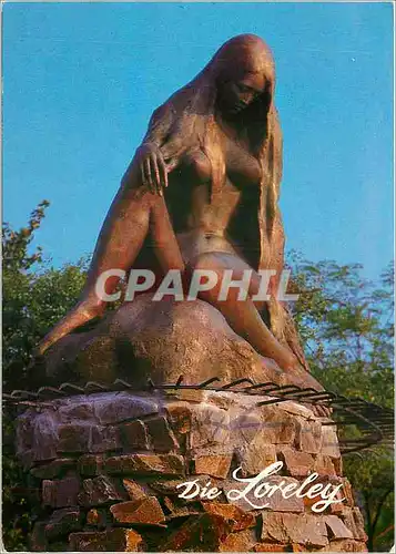 Cartes postales moderne St Goarshausen am Rhein Loreley Statue