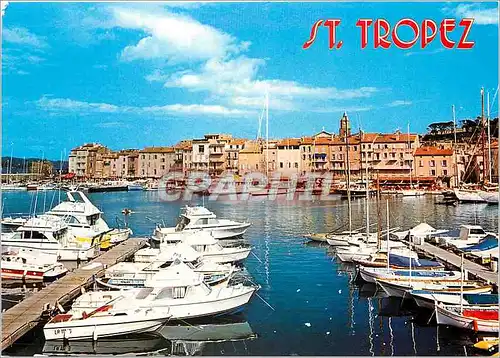 Cartes postales moderne Saint Tropez Le port