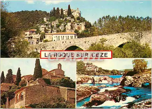 Cartes postales moderne La Roque sur ceze Gard Souvenirs de ce pittoresque et charmant village medieval