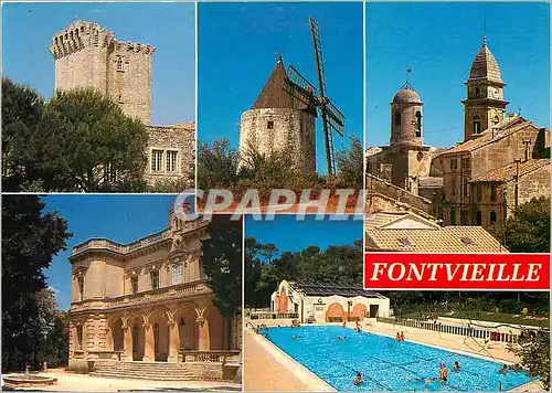 Cartes postales moderne Les Villages de Provence Fontvieille La Tour Pierre de Canilhac