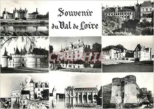 Cartes postales moderne Les Merveilles du Val de Loire Les chateaux Chambord Blois Chaumont Azay le Rideau