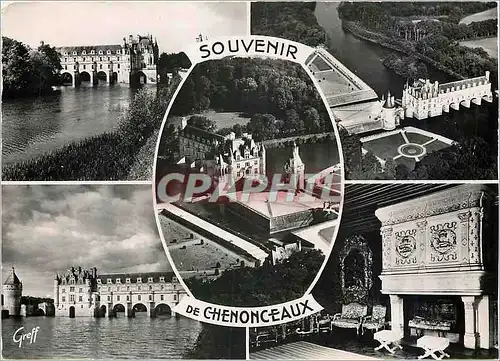 Moderne Karte Souvenir de Chenonceaux