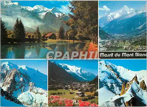 Cartes postales moderne Vallee de Chamonix Mont Blanc Haute Savoie Panorama sur le Lac des Gaillands