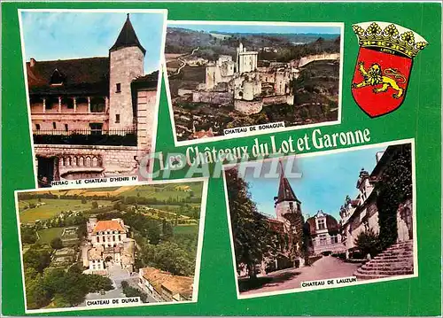 Cartes postales moderne Les Chateaux du Lot et Garonne Nerac Le Chateau d'Henri IV Chateau de Bonaguil Lion