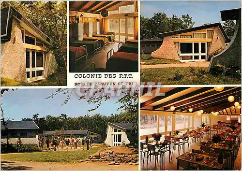 Cartes postales moderne En Bretagne Saint Yvi Au milieu du Bois de Pleuven La colonie de vacances de PTT