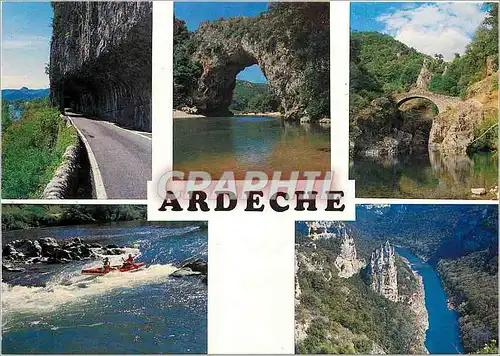 Cartes postales moderne Ardeche touristique Defiles du Ruoms Pont d'Arc Pont du Diable