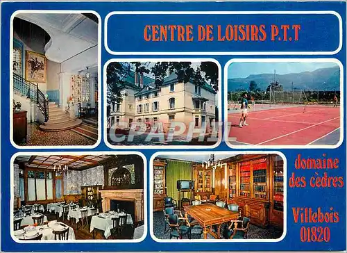 Moderne Karte Villebois Ain Centre de Loisirs PTT Domaines des Cedres Tennis