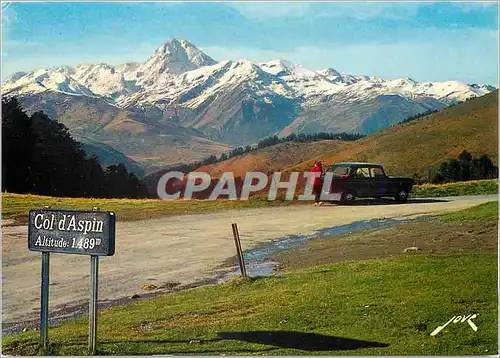 Moderne Karte Col d'Aspin Le Pic du Midi de Bigorre