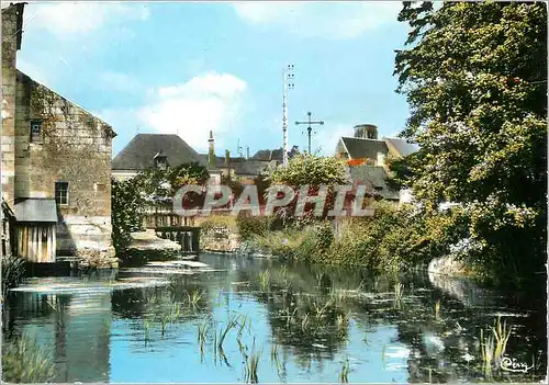 Moderne Karte Bourgueil I et L Bords du Changeon Moulin de la Planche