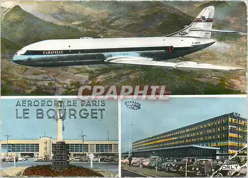 Cartes postales moderne Le Bourget Orly Vols moyens courriers par Caravelle Avion