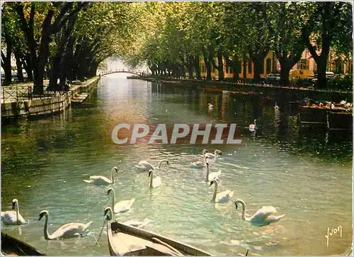 Cartes postales moderne Annecy Hautea Savoie Le Canal et le Pont des Amours