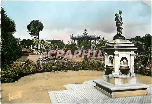 Moderne Karte Angers Maine et Loire Jardin du Mail