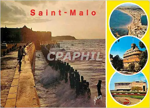 Cartes postales moderne Saint Malo Ille et Vilaine Vue generale Le Chateau