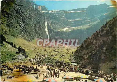 Moderne Karte Les Pyrenees Gavarnie Hautes Pyrenees Plate forme d'arrivee au pied du Cirque