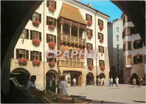 Moderne Karte Innsbruck Tirol Austria Le Petit Toit d'Or