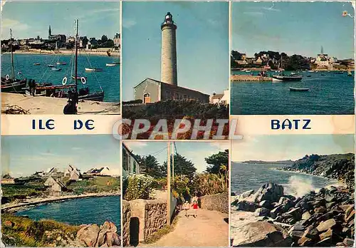 Cartes postales moderne Ile de Batz Finistere Le Phare le Bourg les plages et la Cote Sauvage