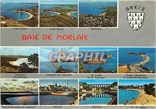 Moderne Karte Baie de Morlaix