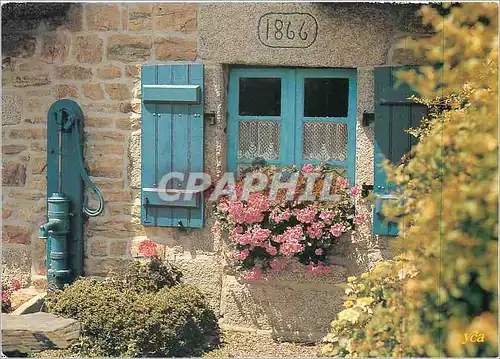 Cartes postales moderne La Bretagne Pittoresque Chaumiere Pont Queinnec en Nevez