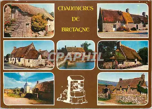 Cartes postales moderne Chaumieres de Bretagne