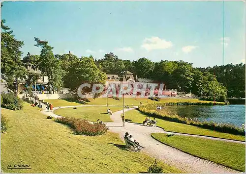 Cartes postales moderne Bagnoles de l'Orne Les Jardins sur les bords du Lac