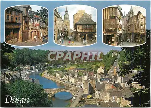 Cartes postales moderne Dinan Cotes d'Armor Les Vieilles maison et la vallee de la Rance