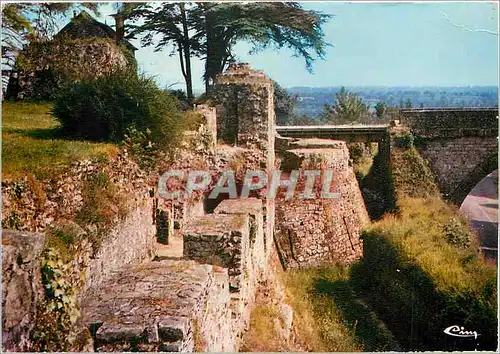 Moderne Karte Domfront Orne Remparts du Vieux Chateau