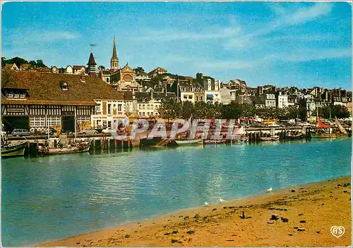 Cartes postales moderne Trouville Deauville Le quai et la Touques