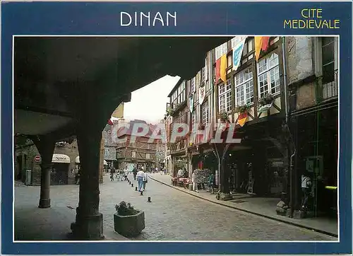 Cartes postales moderne Dinan Cotes d'Armor Vieilles maisons a porches de la rue de l'Apport
