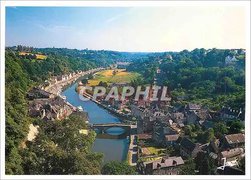 Cartes postales moderne Dinan Cotes d'Armor Le Port et son vieux pont qui enjambe la Rance