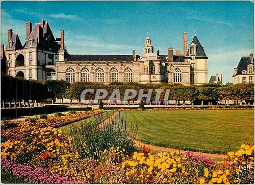 Moderne Karte Chateau de Fontainebleau Seine et Marne Parc du Chateau Chapelle Saint Saturnin et Pavillon du D
