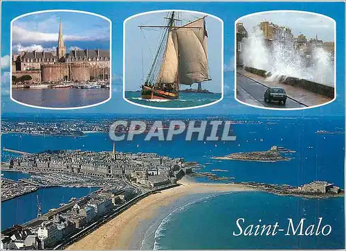 Cartes postales moderne La Cote d'Emeraude Saint Malo Cite Corsaire