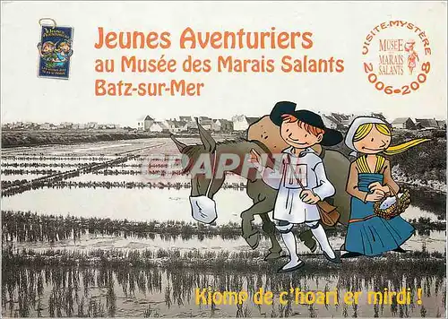 Cartes postales moderne Jeunes aventuriers Marais salants