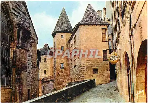 Moderne Karte Sarlat Dordogne Hotel Chassaing avec sa Tour du XV