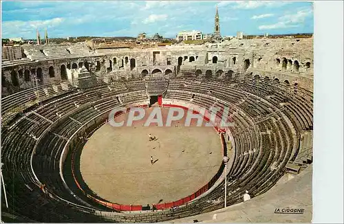 Moderne Karte Nimes Gard Les Arenes Monument de l'Epoque Romaine