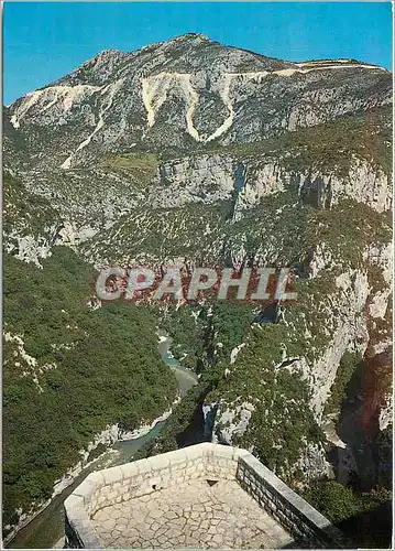 Cartes postales moderne Les Gorges Pittoresque du Verdon L'Anse du Verdon au passage de la Mescla