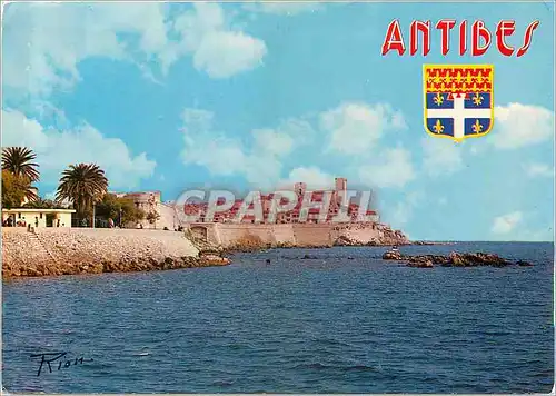 Cartes postales moderne Antibes La Vieille ville vue de l'Hette