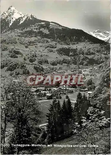 Cartes postales moderne Tschagguns Montafon mit Mittagspitze und Drel Turme