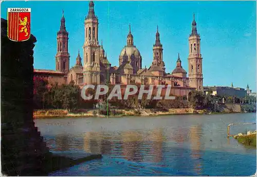 Cartes postales moderne Zaragoza Basilique de N Dome du Pilar