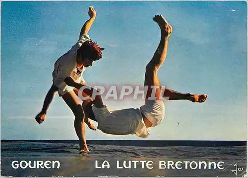 Cartes postales moderne Gouren La Lutte Bretonne