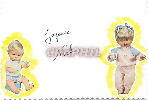 Cartes postales moderne Joyeux Noel Poupee
